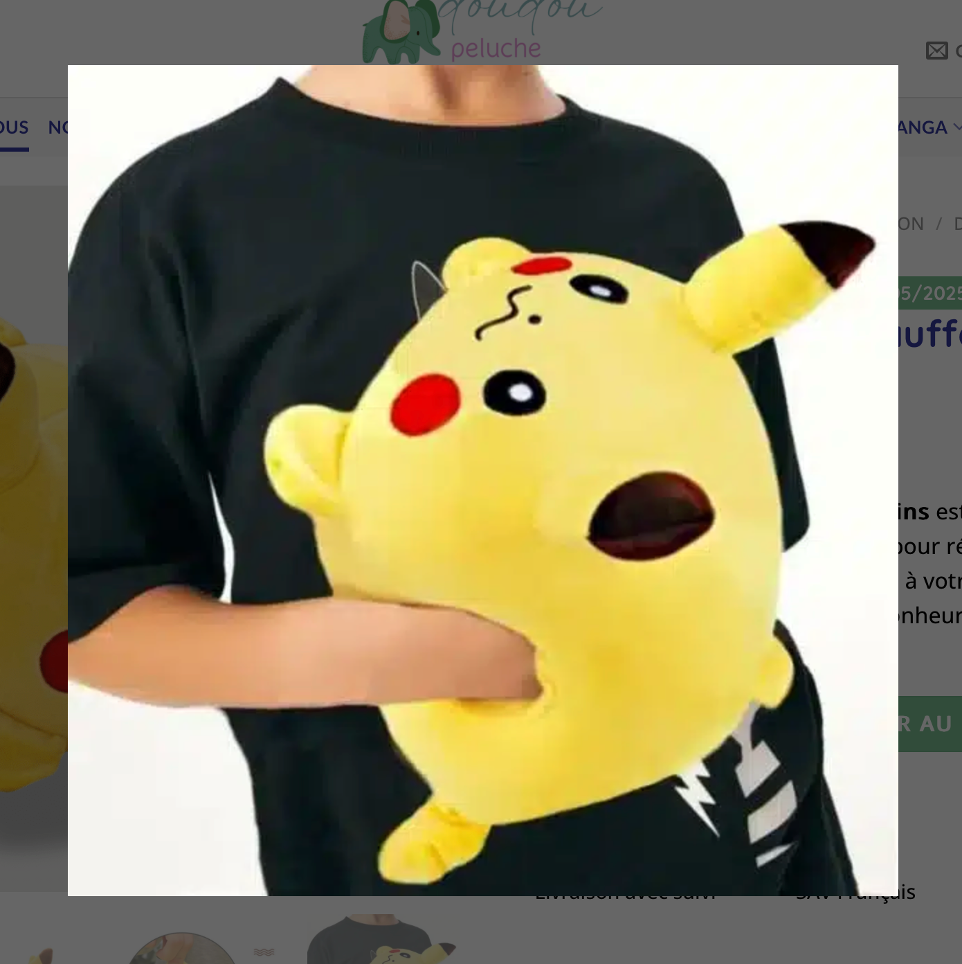 Pikachu Hand Warmers Plush Toy