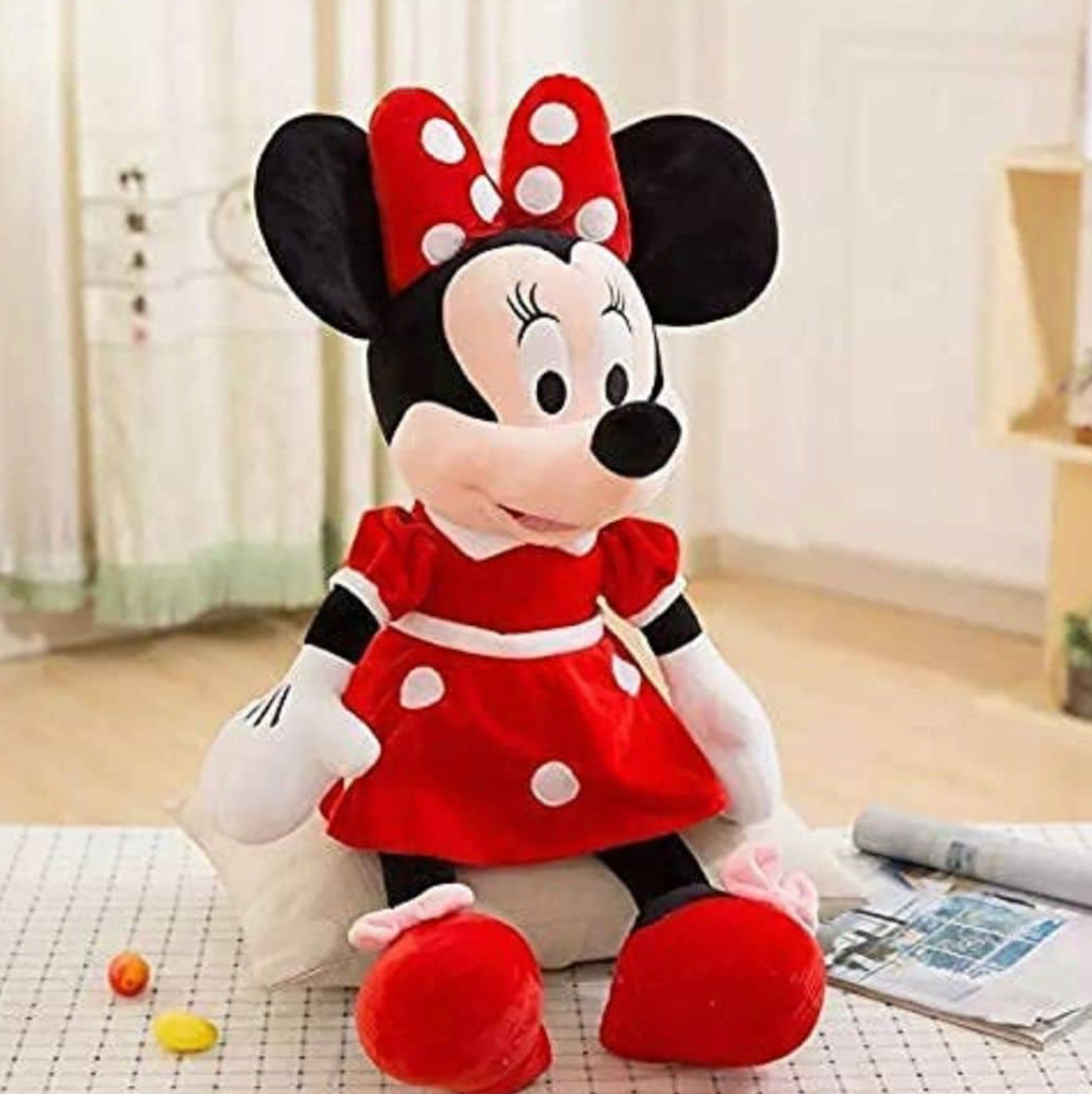 Red Minnie Plush Toy