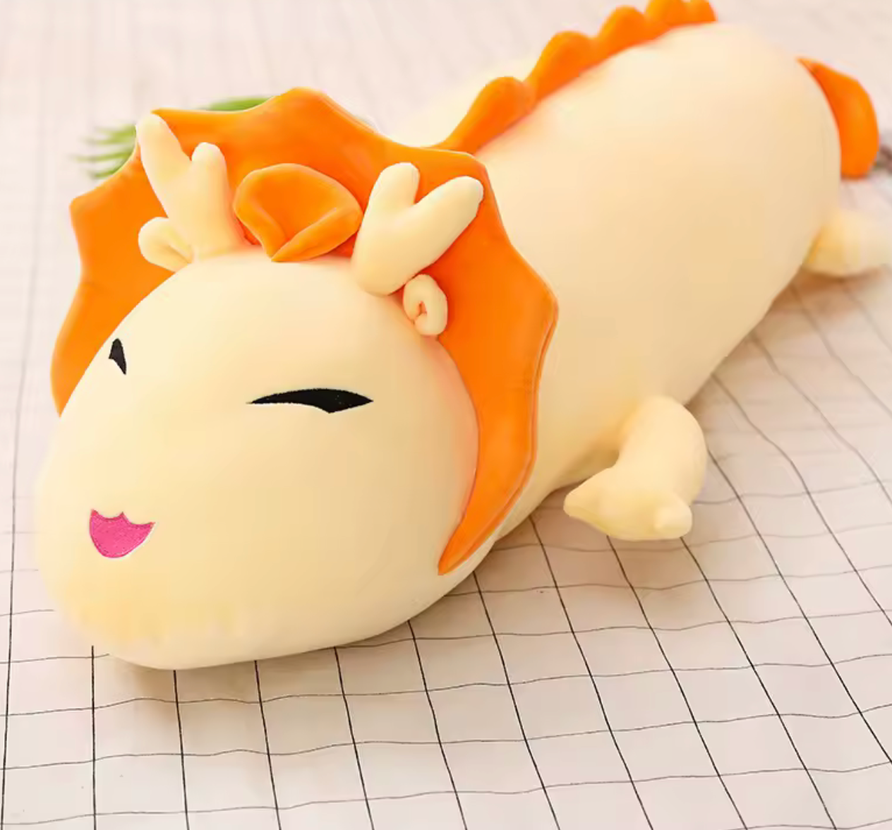 Cute Long Dragon Plush Toy – Soft & Adorable Cartoon Fantasy