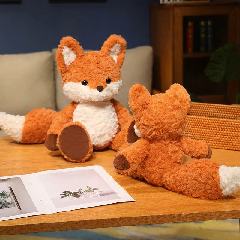 Cute Fluffy Fox Plush Toy – Soft, Cuddly & Adorable