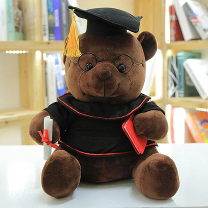 Graduation Capybara Plush Toy – Cute Dr. Bear Gift